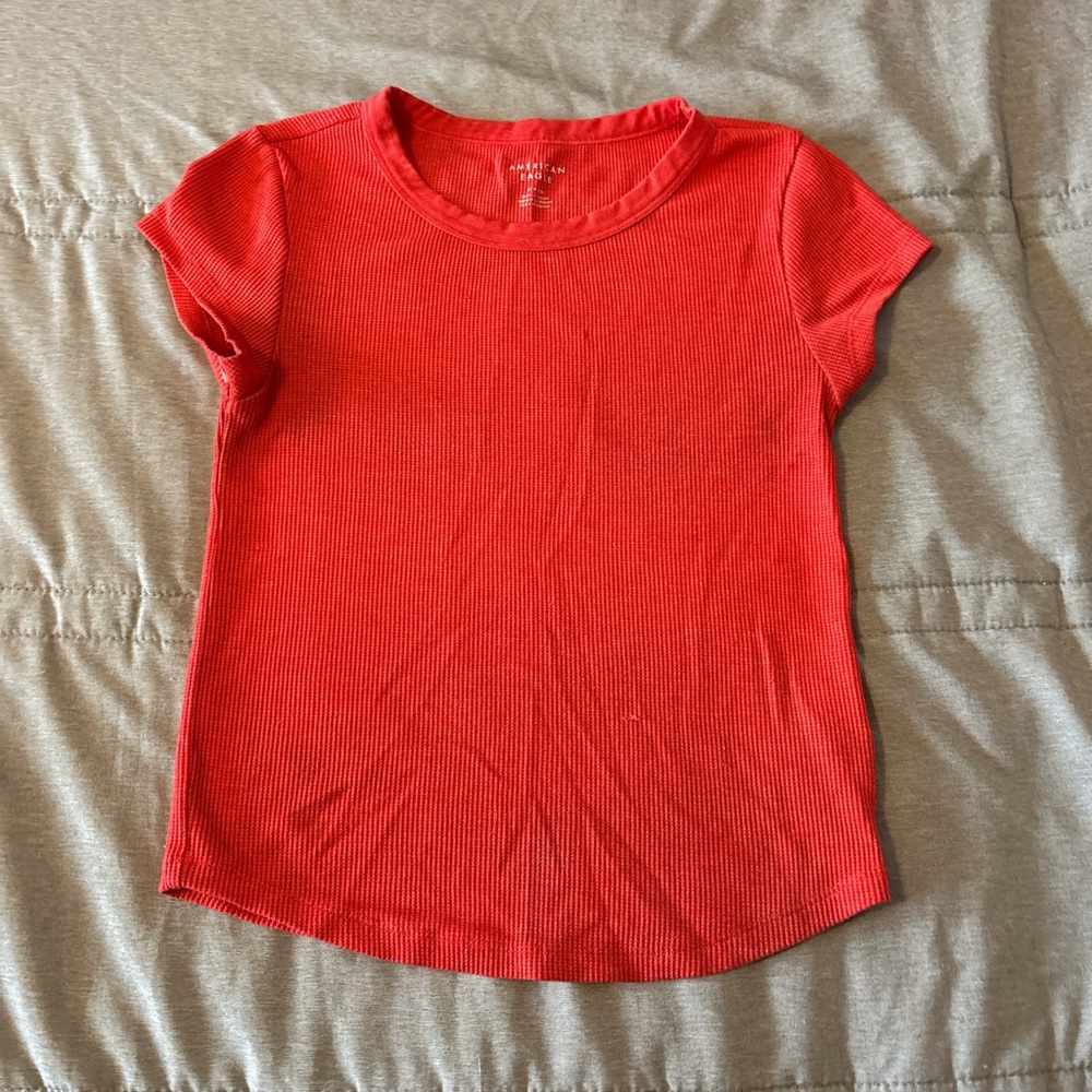 American Eagle Outfitters Vibrant Red Kids Tee
